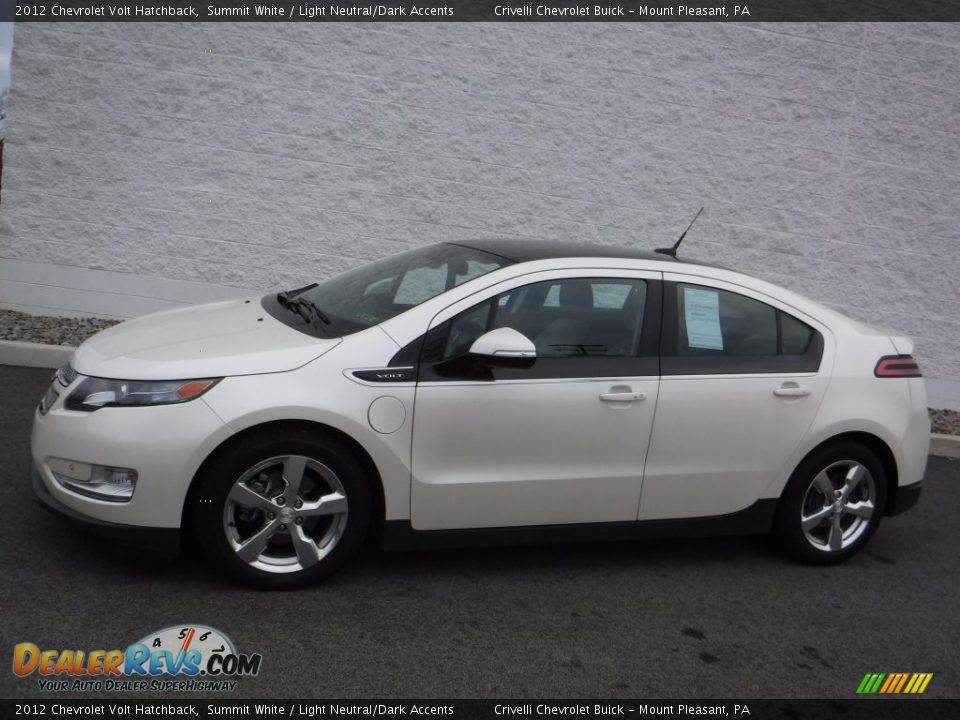2012 Chevrolet Volt Hatchback Summit White / Light Neutral/Dark Accents Photo #2
