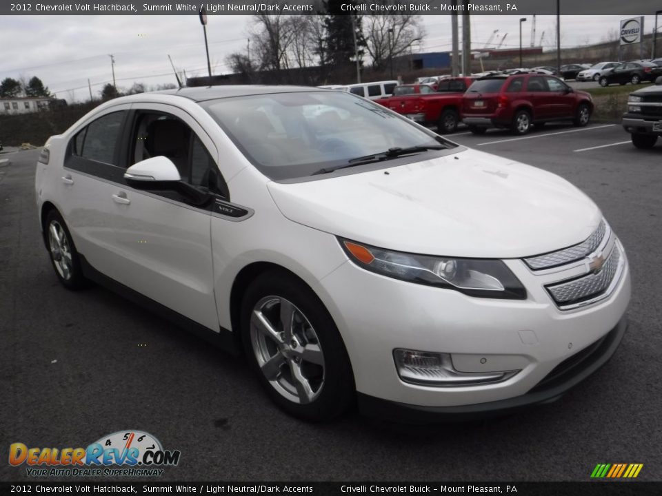 2012 Chevrolet Volt Hatchback Summit White / Light Neutral/Dark Accents Photo #7
