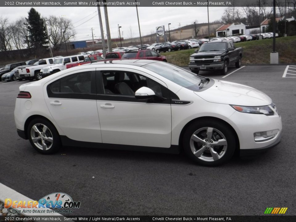 2012 Chevrolet Volt Hatchback Summit White / Light Neutral/Dark Accents Photo #8