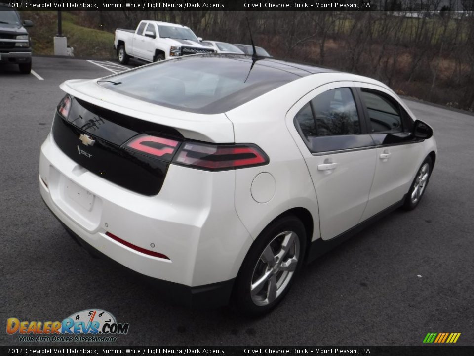 2012 Chevrolet Volt Hatchback Summit White / Light Neutral/Dark Accents Photo #9