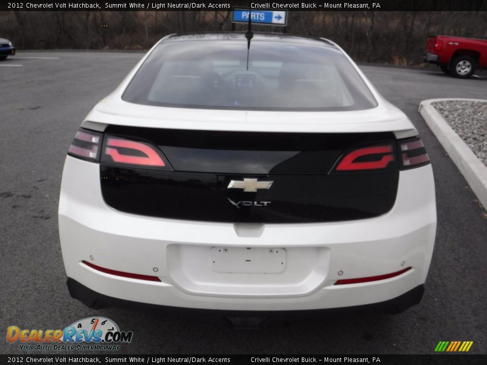2012 Chevrolet Volt Hatchback Summit White / Light Neutral/Dark Accents Photo #10