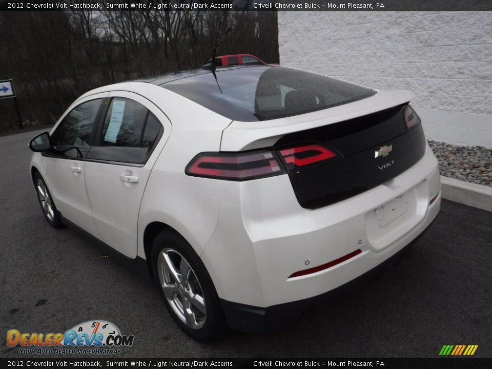 2012 Chevrolet Volt Hatchback Summit White / Light Neutral/Dark Accents Photo #11