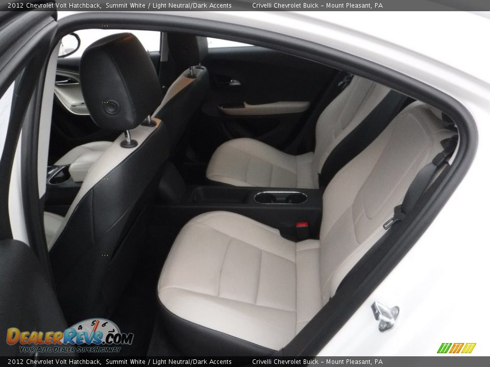 2012 Chevrolet Volt Hatchback Summit White / Light Neutral/Dark Accents Photo #14