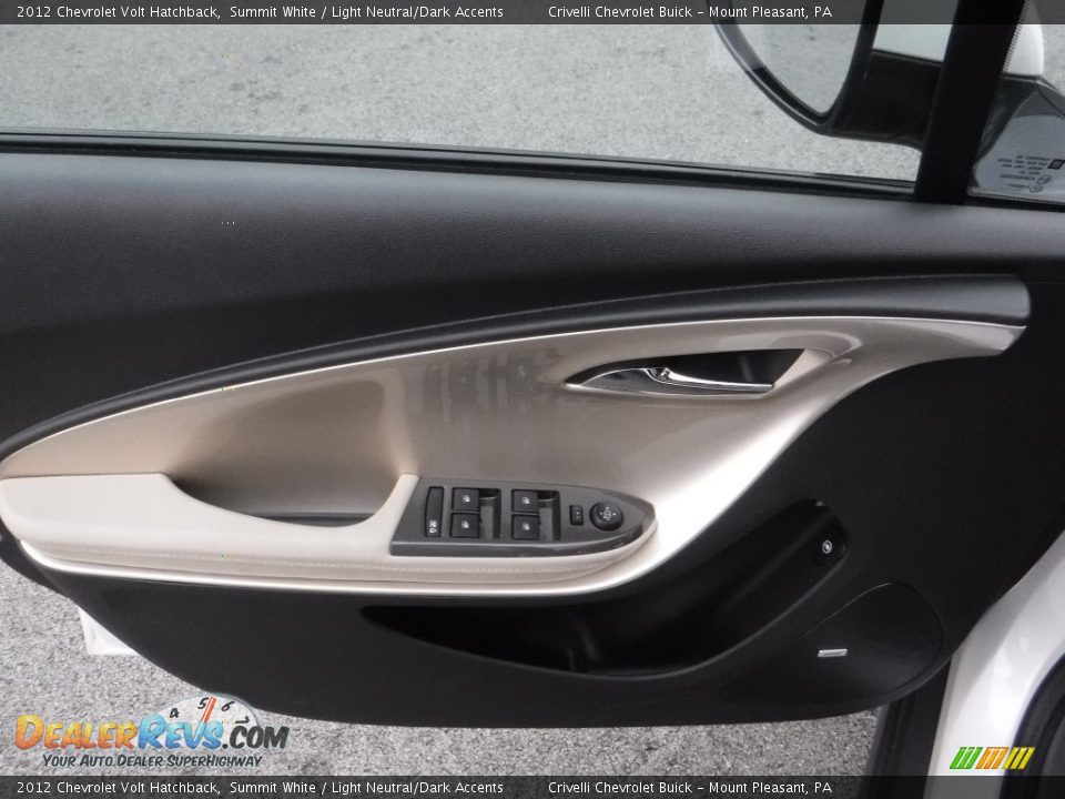 2012 Chevrolet Volt Hatchback Summit White / Light Neutral/Dark Accents Photo #15