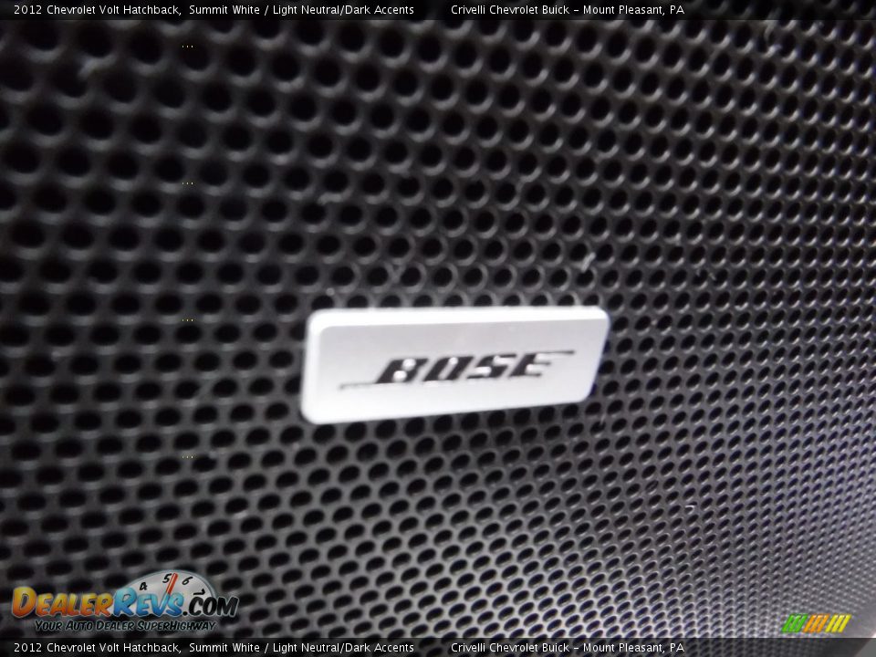 2012 Chevrolet Volt Hatchback Summit White / Light Neutral/Dark Accents Photo #16