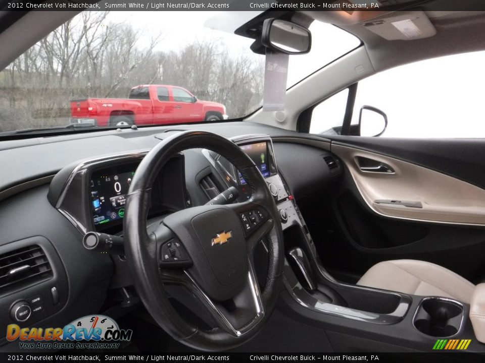 2012 Chevrolet Volt Hatchback Summit White / Light Neutral/Dark Accents Photo #17