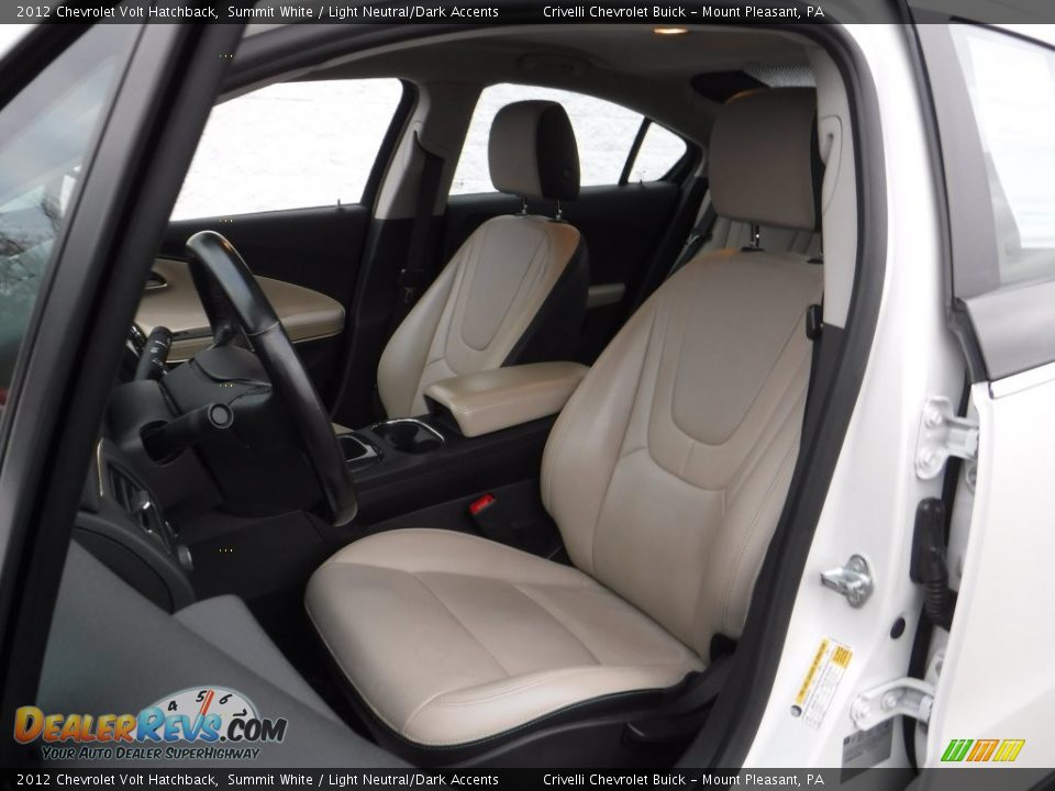 2012 Chevrolet Volt Hatchback Summit White / Light Neutral/Dark Accents Photo #18