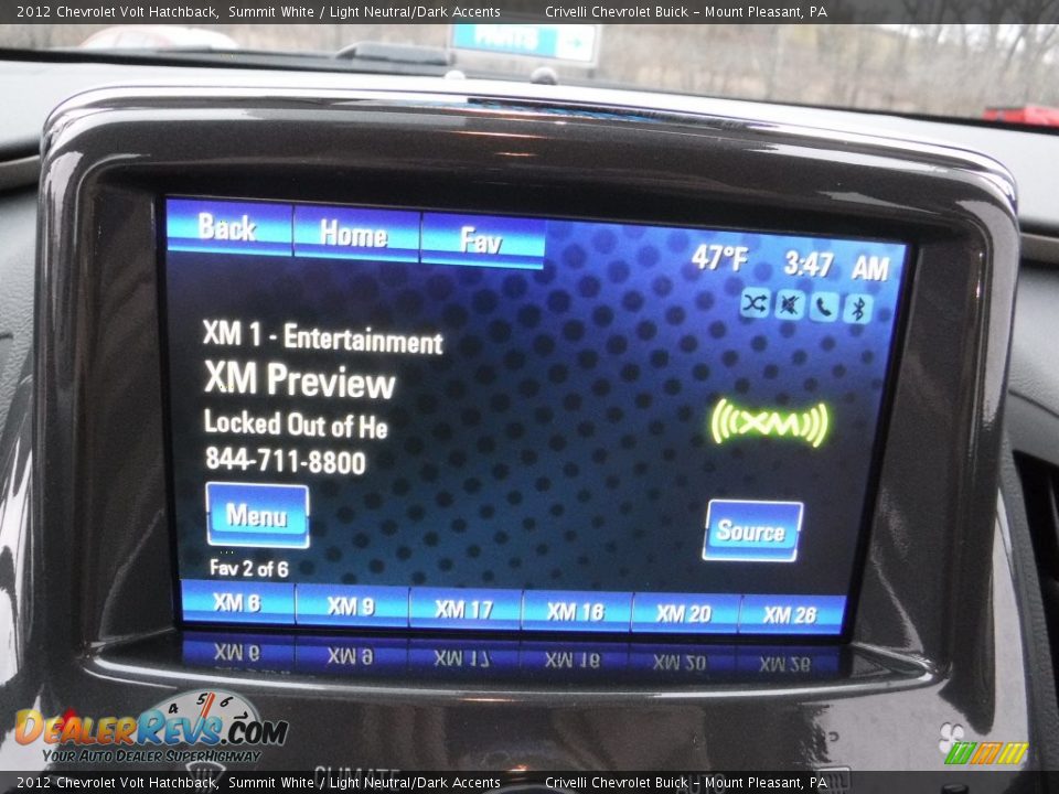 2012 Chevrolet Volt Hatchback Summit White / Light Neutral/Dark Accents Photo #21