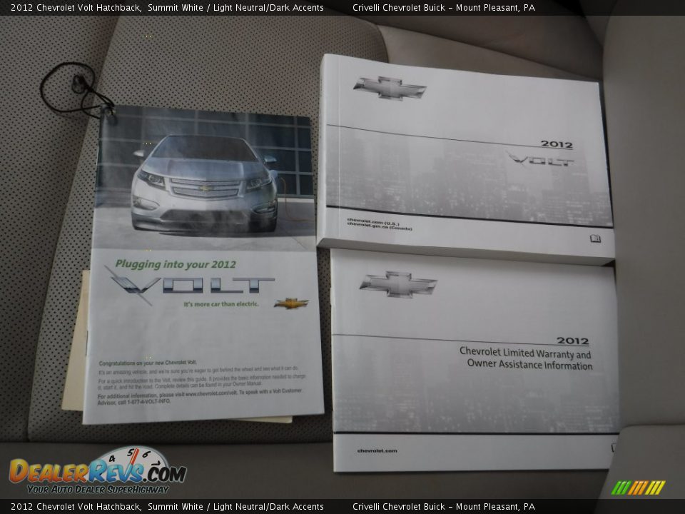 2012 Chevrolet Volt Hatchback Summit White / Light Neutral/Dark Accents Photo #32