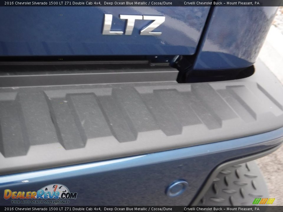 2016 Chevrolet Silverado 1500 LT Z71 Double Cab 4x4 Deep Ocean Blue Metallic / Cocoa/Dune Photo #8