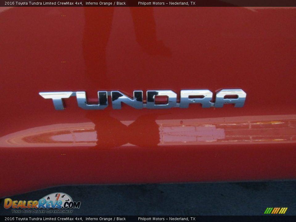 2016 Toyota Tundra Limited CrewMax 4x4 Inferno Orange / Black Photo #14