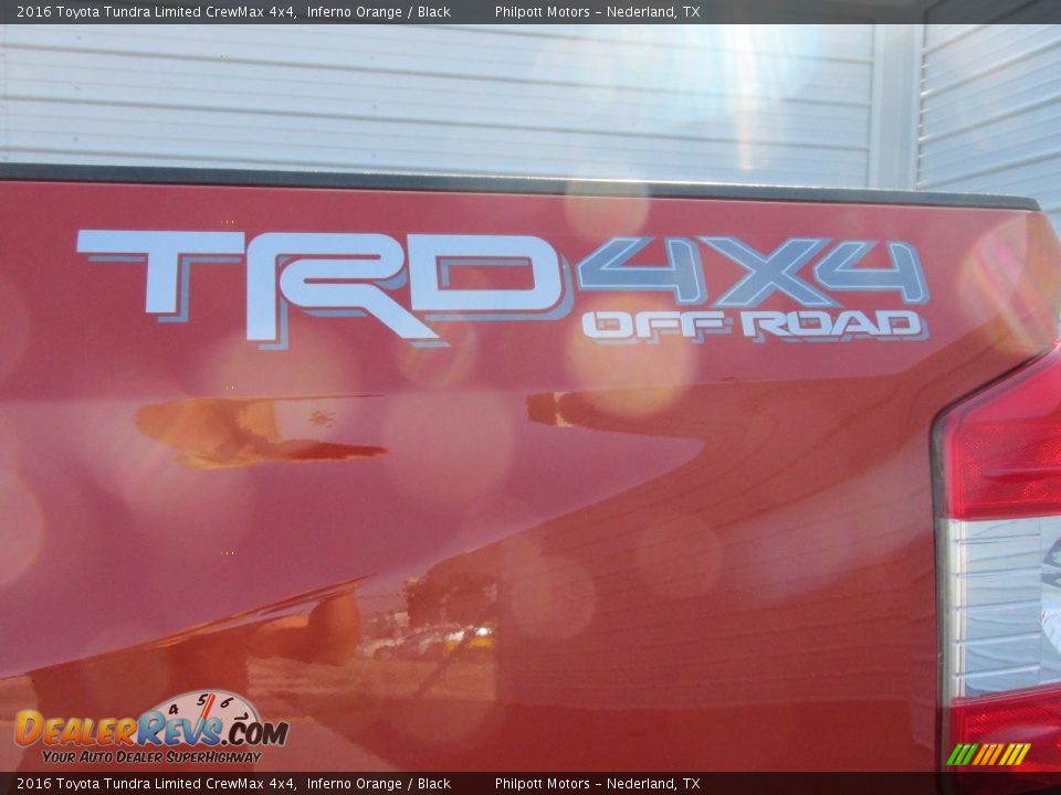 2016 Toyota Tundra Limited CrewMax 4x4 Inferno Orange / Black Photo #16