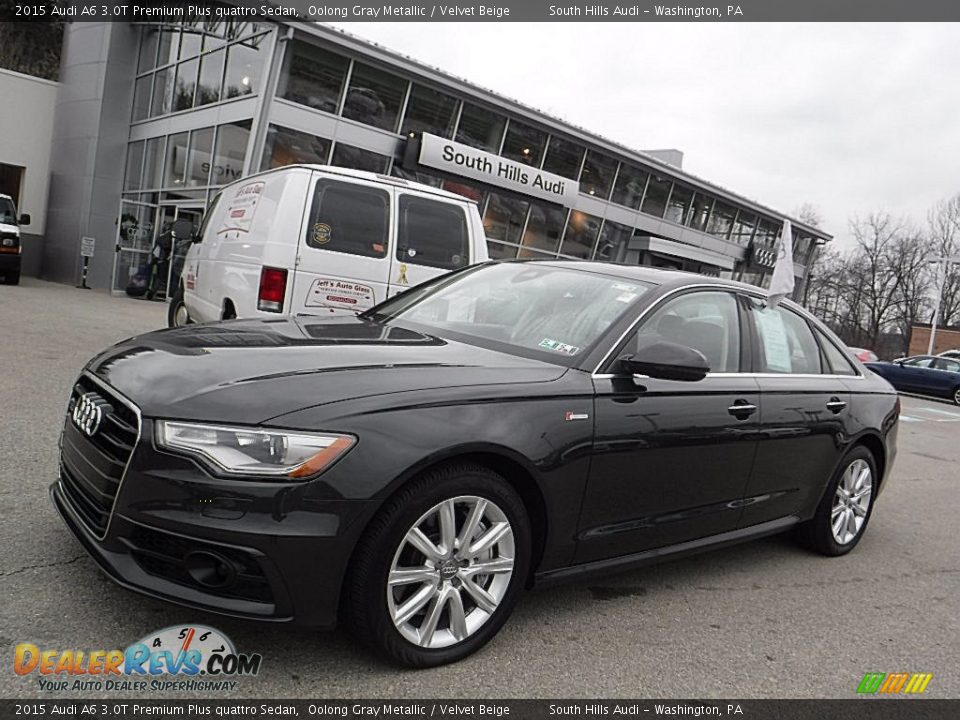 2015 Audi A6 3.0T Premium Plus quattro Sedan Oolong Gray Metallic / Velvet Beige Photo #1