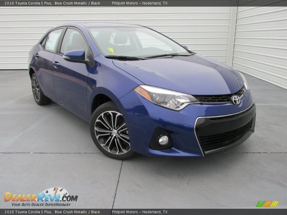 2016 Toyota Corolla S Plus Blue Crush Metallic / Black Photo #1
