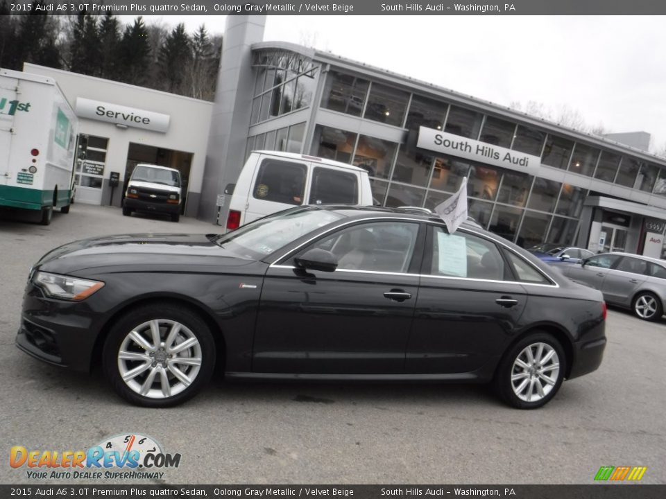 2015 Audi A6 3.0T Premium Plus quattro Sedan Oolong Gray Metallic / Velvet Beige Photo #2