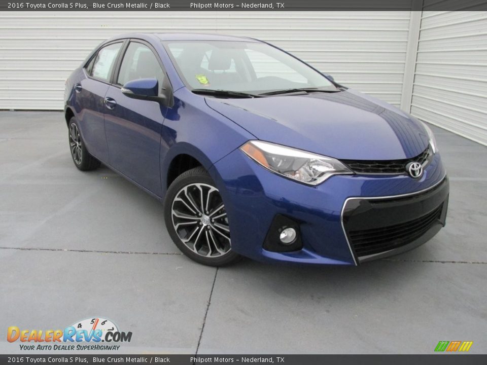 2016 Toyota Corolla S Plus Blue Crush Metallic / Black Photo #2