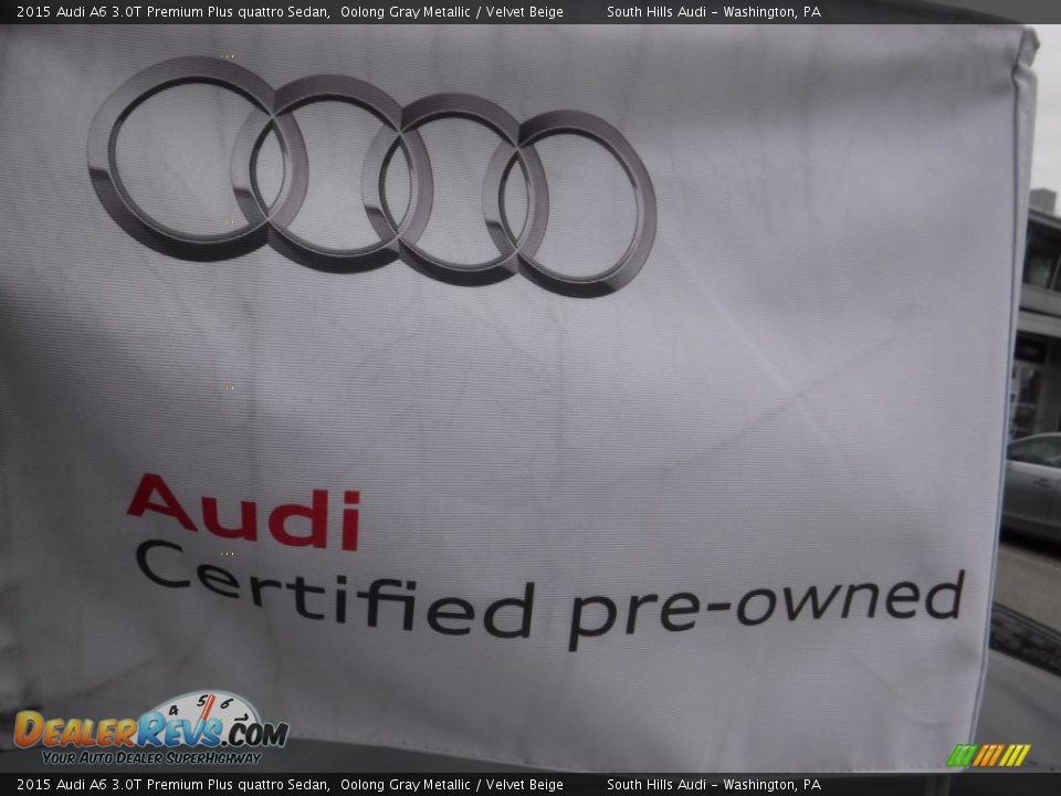 2015 Audi A6 3.0T Premium Plus quattro Sedan Oolong Gray Metallic / Velvet Beige Photo #4