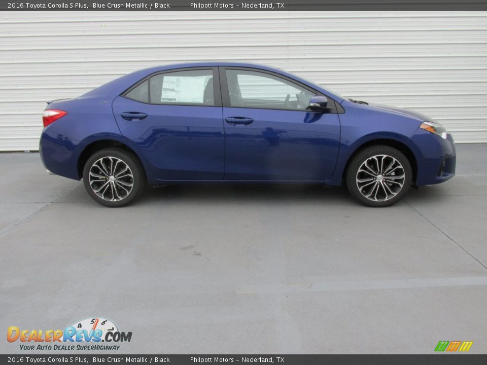 2016 Toyota Corolla S Plus Blue Crush Metallic / Black Photo #3