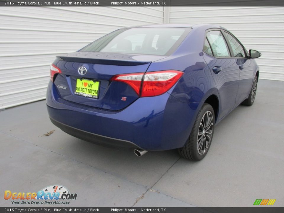 2016 Toyota Corolla S Plus Blue Crush Metallic / Black Photo #4