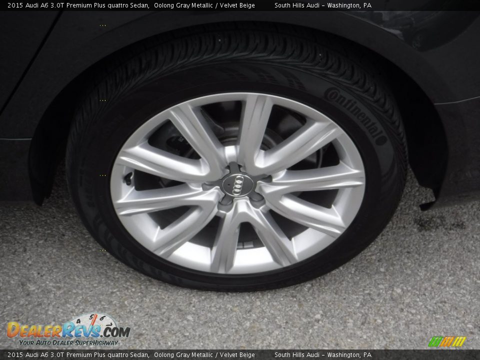 2015 Audi A6 3.0T Premium Plus quattro Sedan Oolong Gray Metallic / Velvet Beige Photo #6