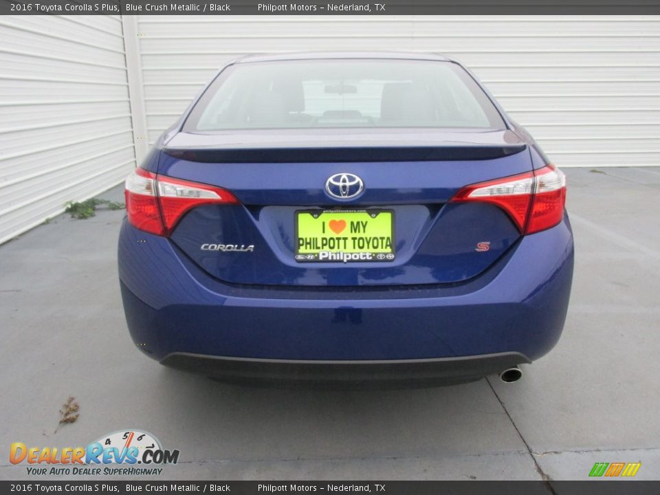 2016 Toyota Corolla S Plus Blue Crush Metallic / Black Photo #5