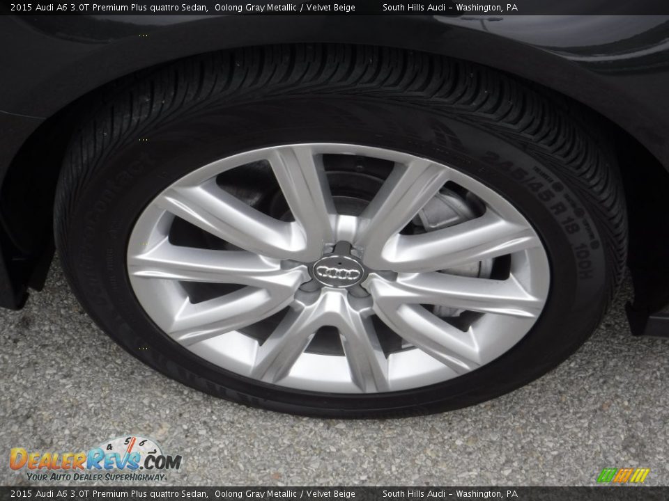 2015 Audi A6 3.0T Premium Plus quattro Sedan Oolong Gray Metallic / Velvet Beige Photo #7