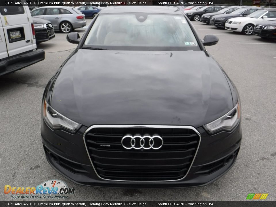 2015 Audi A6 3.0T Premium Plus quattro Sedan Oolong Gray Metallic / Velvet Beige Photo #8
