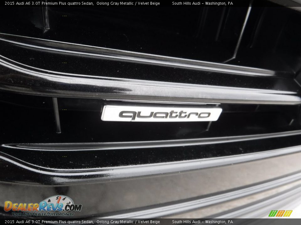 2015 Audi A6 3.0T Premium Plus quattro Sedan Oolong Gray Metallic / Velvet Beige Photo #9