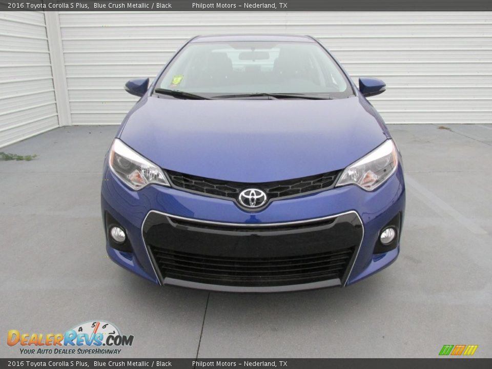 2016 Toyota Corolla S Plus Blue Crush Metallic / Black Photo #8