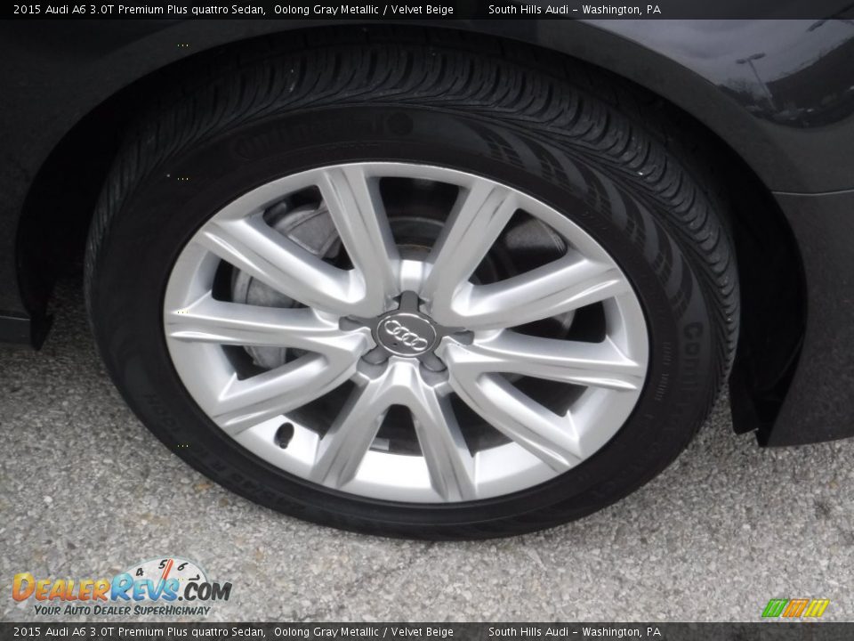2015 Audi A6 3.0T Premium Plus quattro Sedan Oolong Gray Metallic / Velvet Beige Photo #12