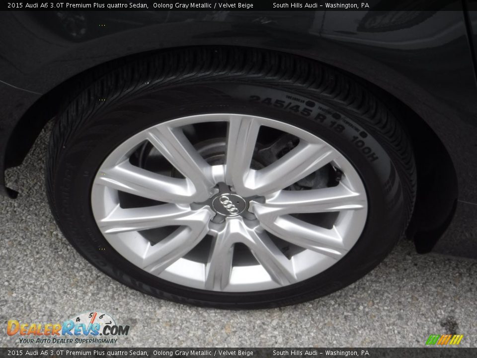 2015 Audi A6 3.0T Premium Plus quattro Sedan Oolong Gray Metallic / Velvet Beige Photo #13