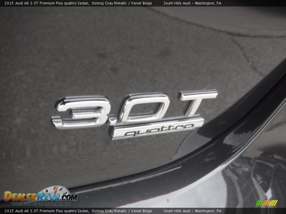 2015 Audi A6 3.0T Premium Plus quattro Sedan Oolong Gray Metallic / Velvet Beige Photo #16