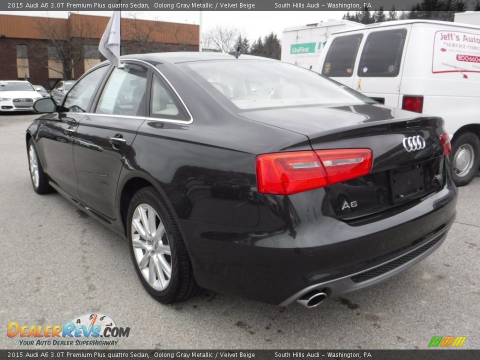 2015 Audi A6 3.0T Premium Plus quattro Sedan Oolong Gray Metallic / Velvet Beige Photo #17