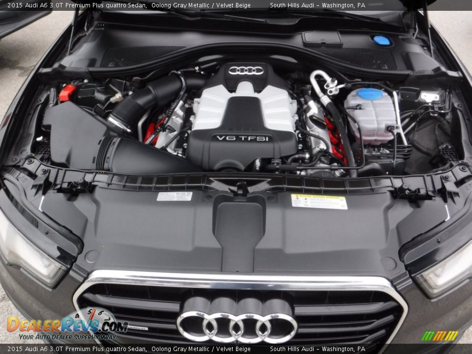 2015 Audi A6 3.0T Premium Plus quattro Sedan Oolong Gray Metallic / Velvet Beige Photo #18