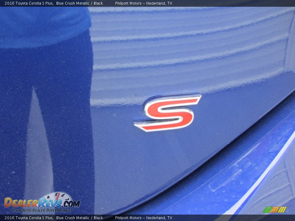 2016 Toyota Corolla S Plus Blue Crush Metallic / Black Photo #15