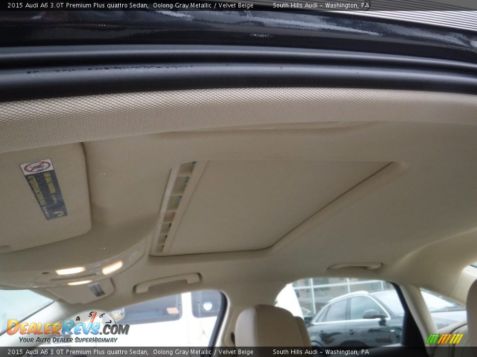 2015 Audi A6 3.0T Premium Plus quattro Sedan Oolong Gray Metallic / Velvet Beige Photo #20