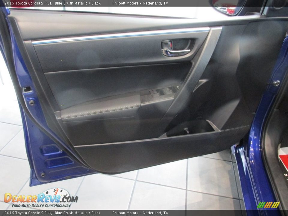 2016 Toyota Corolla S Plus Blue Crush Metallic / Black Photo #17