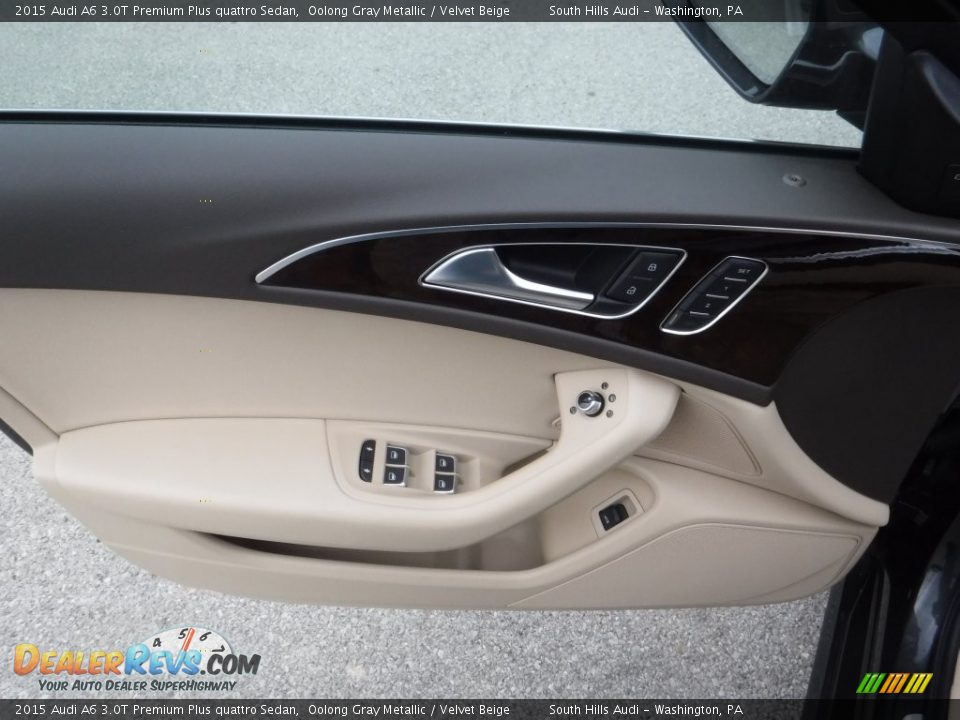 2015 Audi A6 3.0T Premium Plus quattro Sedan Oolong Gray Metallic / Velvet Beige Photo #22