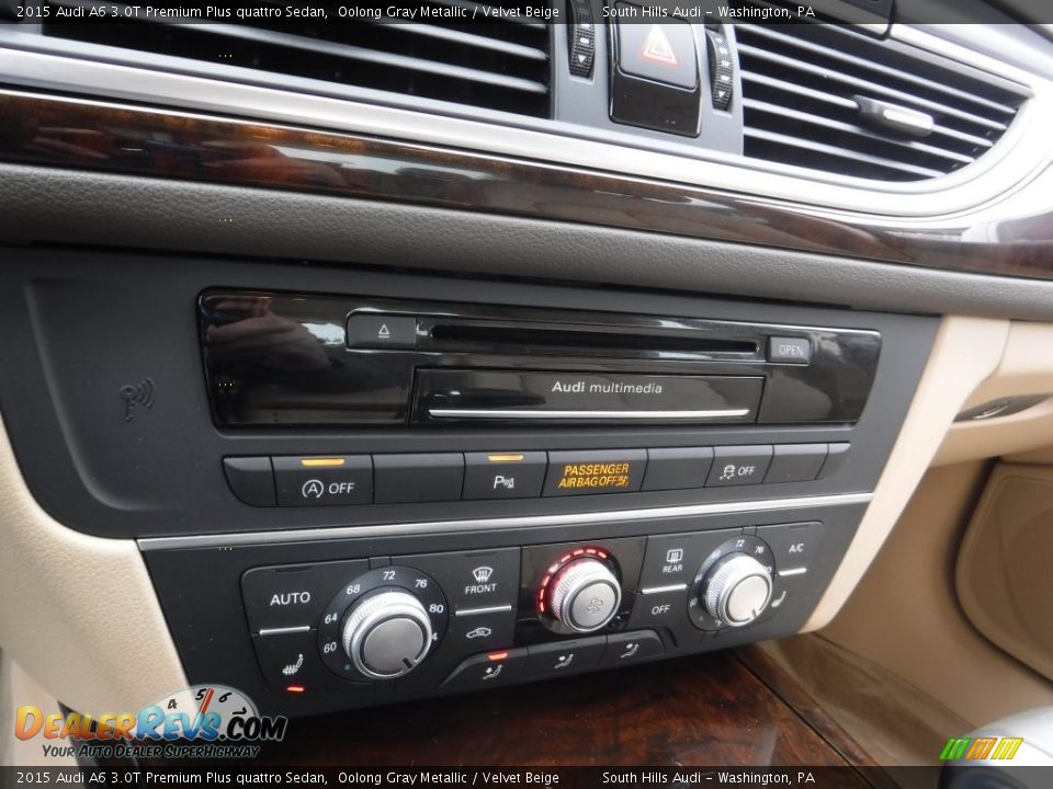 2015 Audi A6 3.0T Premium Plus quattro Sedan Oolong Gray Metallic / Velvet Beige Photo #27