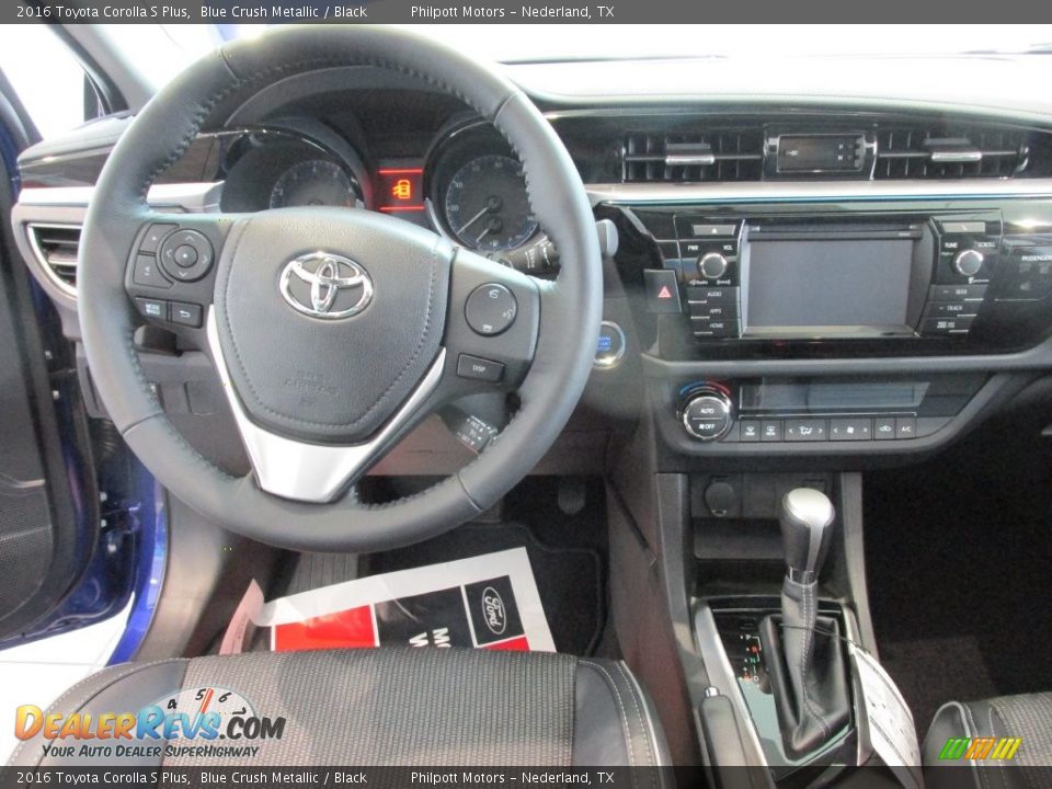 2016 Toyota Corolla S Plus Blue Crush Metallic / Black Photo #21
