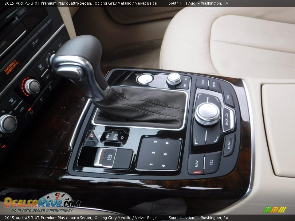 2015 Audi A6 3.0T Premium Plus quattro Sedan Oolong Gray Metallic / Velvet Beige Photo #28