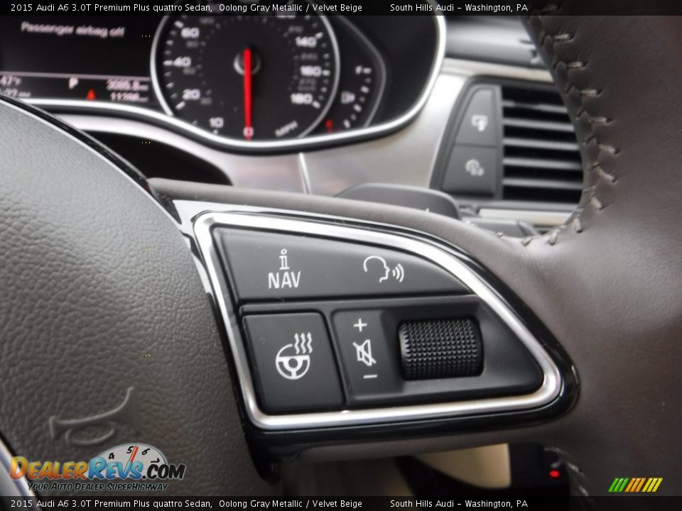 2015 Audi A6 3.0T Premium Plus quattro Sedan Oolong Gray Metallic / Velvet Beige Photo #31