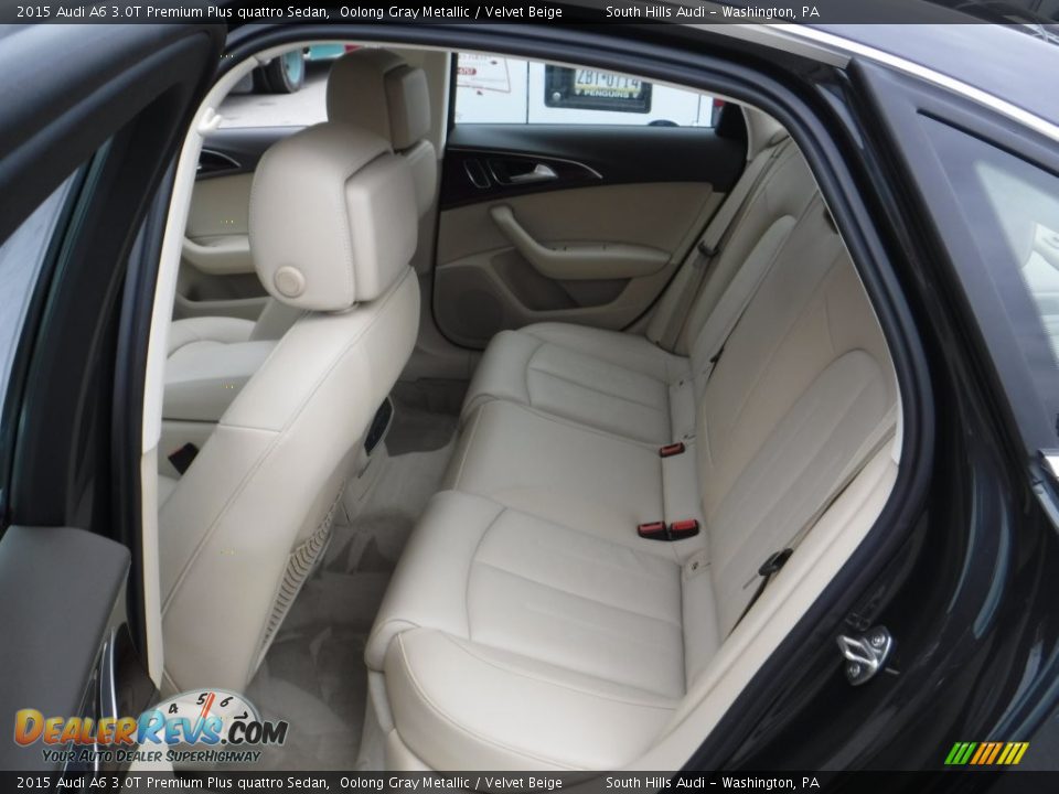 2015 Audi A6 3.0T Premium Plus quattro Sedan Oolong Gray Metallic / Velvet Beige Photo #32