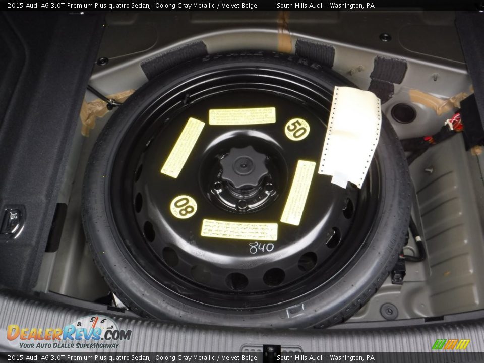 2015 Audi A6 3.0T Premium Plus quattro Sedan Oolong Gray Metallic / Velvet Beige Photo #36