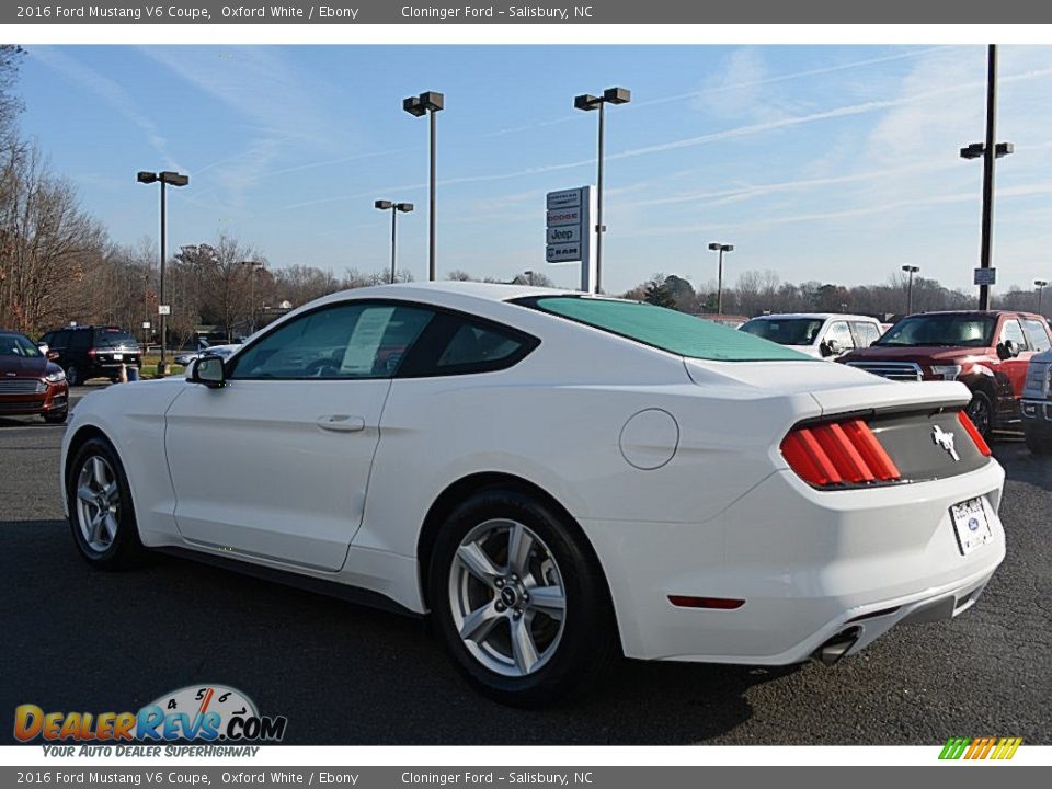 2016 Ford Mustang V6 Coupe Oxford White / Ebony Photo #18