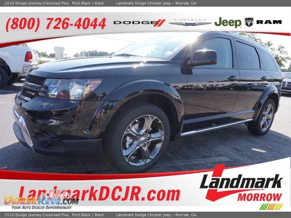 2016 Dodge Journey Crossroad Plus Pitch Black / Black Photo #1