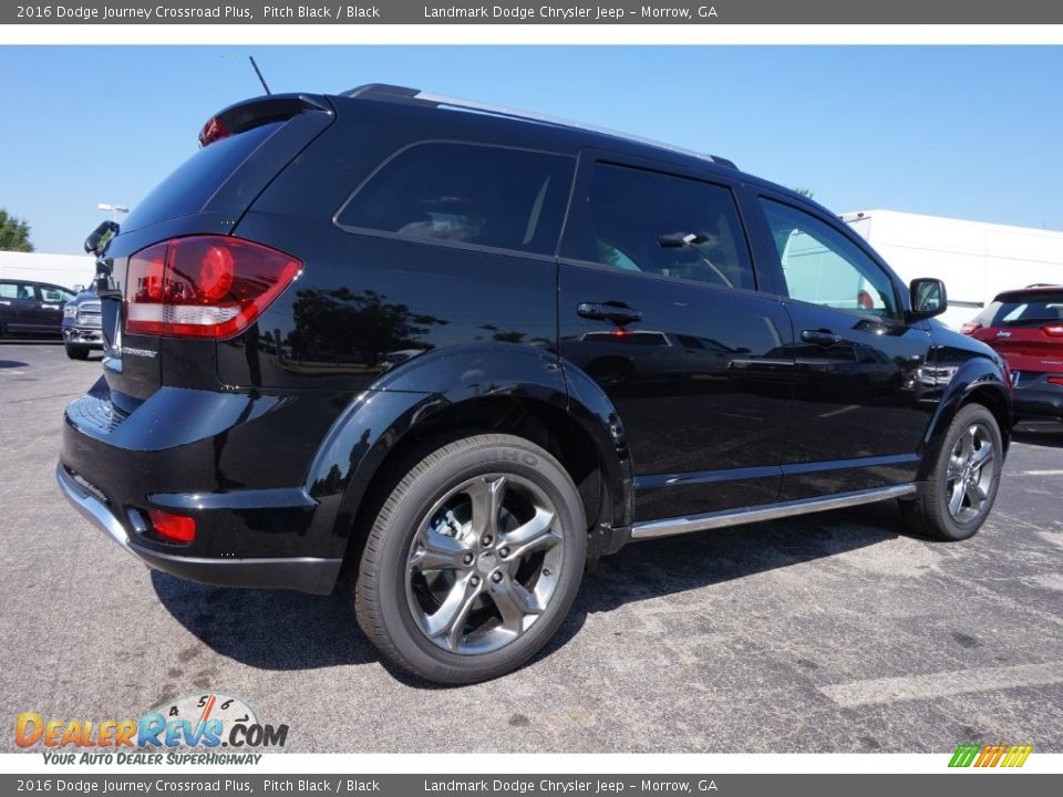 2016 Dodge Journey Crossroad Plus Pitch Black / Black Photo #3
