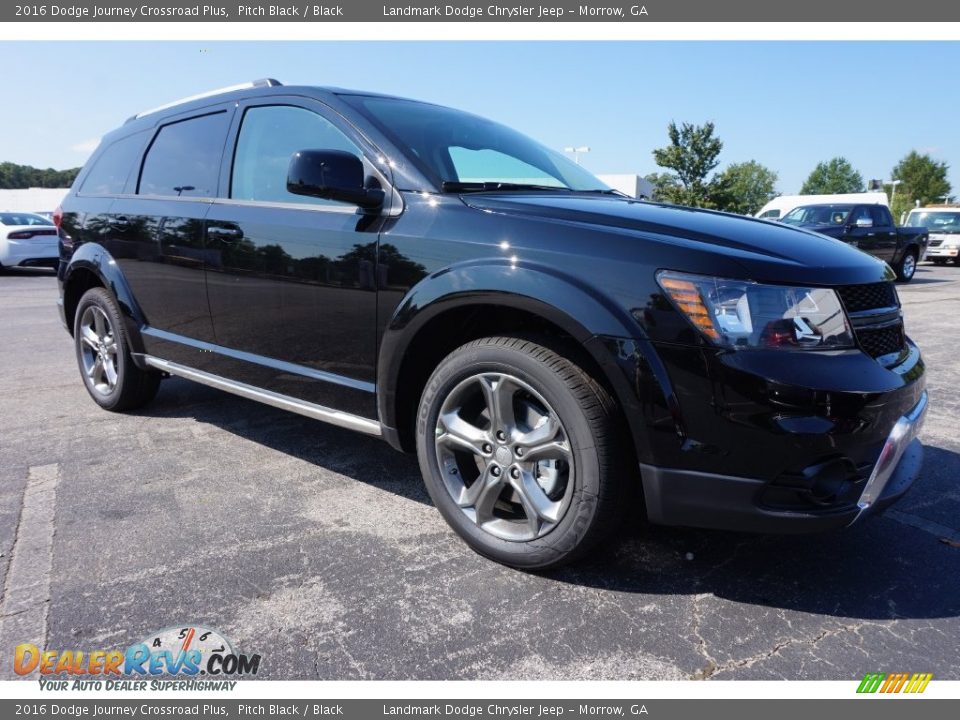 2016 Dodge Journey Crossroad Plus Pitch Black / Black Photo #4