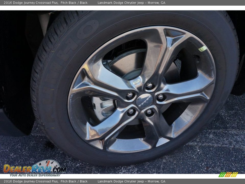 2016 Dodge Journey Crossroad Plus Pitch Black / Black Photo #5