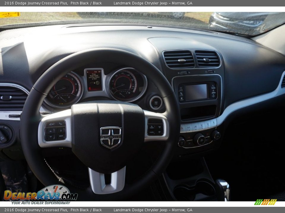 2016 Dodge Journey Crossroad Plus Pitch Black / Black Photo #7